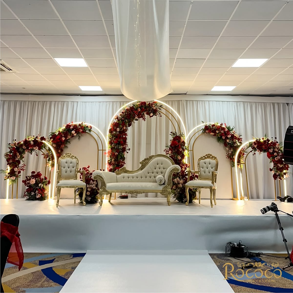 Wedding stage and venue décor