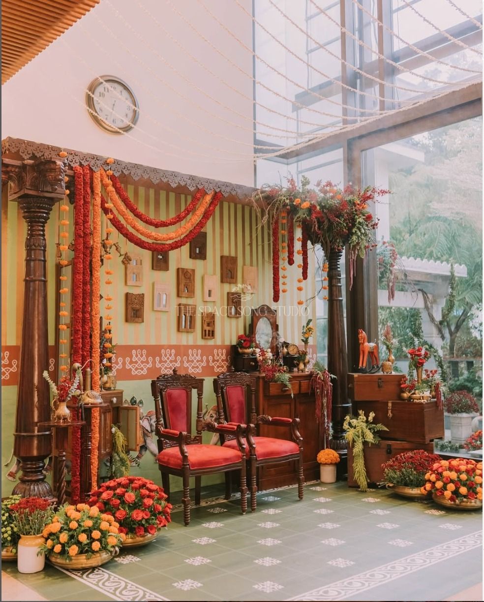 Family celebration setup